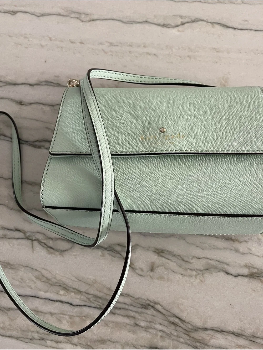 kate spade Mint Green Leather crossbody Bag